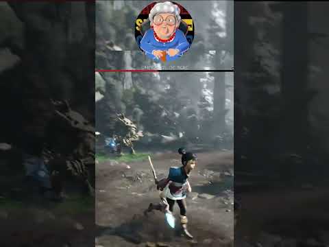 Quand Mamie n'est pas prête ... #boss #fight #combat #kena #soulslike #humour