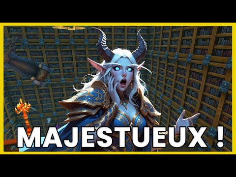 Une Bibliothèque COLOSSALE sur WoW Housing de la Guilde ! Le Logis dans World of Warcraft