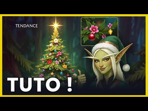 SAPIN DE NOËL en FLEURS : Le BUILD TENDANCE WoW Housing ! 😍 Fonctionnalité Logis de WoW