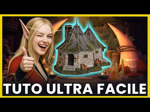 Construire la cabane d'Hagrid dans WoW ! (Tuto Déco maison Horde ) !
